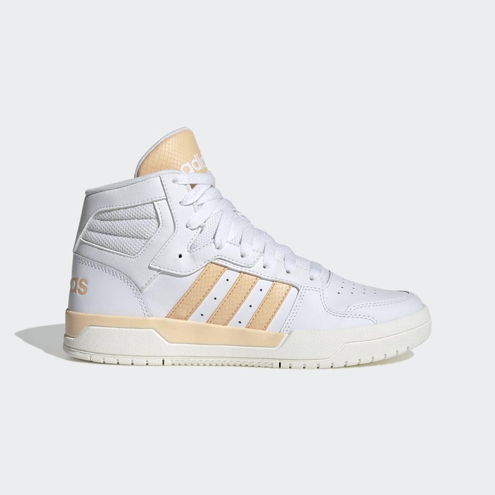 Adidasi Baschet Adidas Entrap Mid Dama Romania - Albi/Portocalii EG4339
